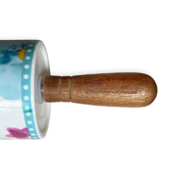 The Pioneer Woman Breezy Blossoms Ceramic Rolling Pin - Picture 3 of 8